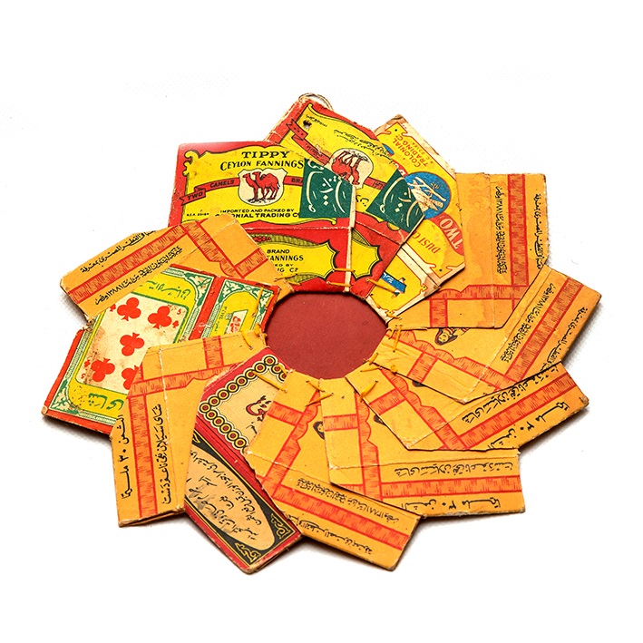 Star sewn from flattened cigarette boxes. Toshke, W. Neja Dukki Daur, 1964 (Photographed by the author).