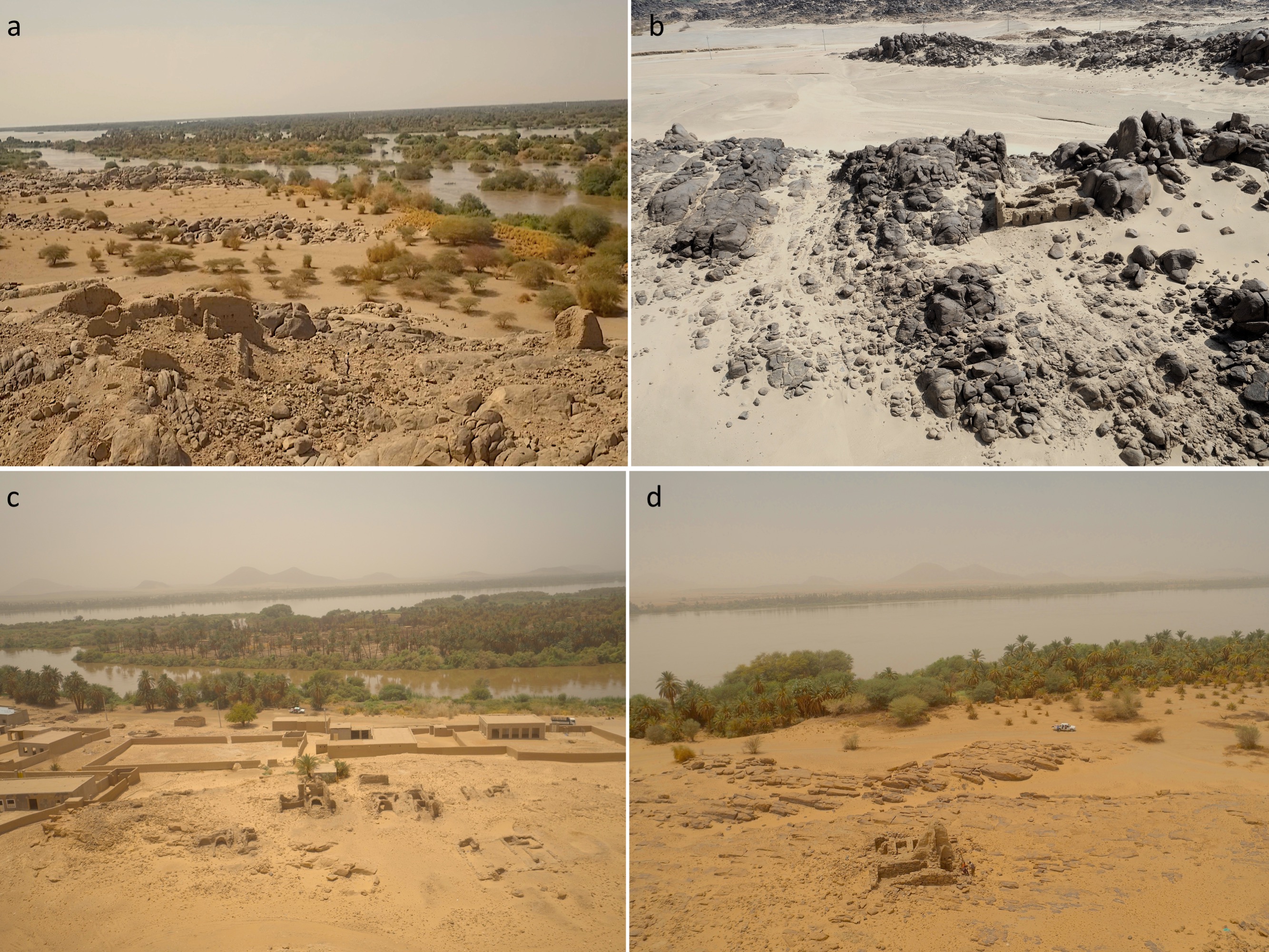 The four sites discussed in the chapter: a) TMB016. b) MAS021. c) DFF008. d) DFF009 (photos by Engineer Omer).