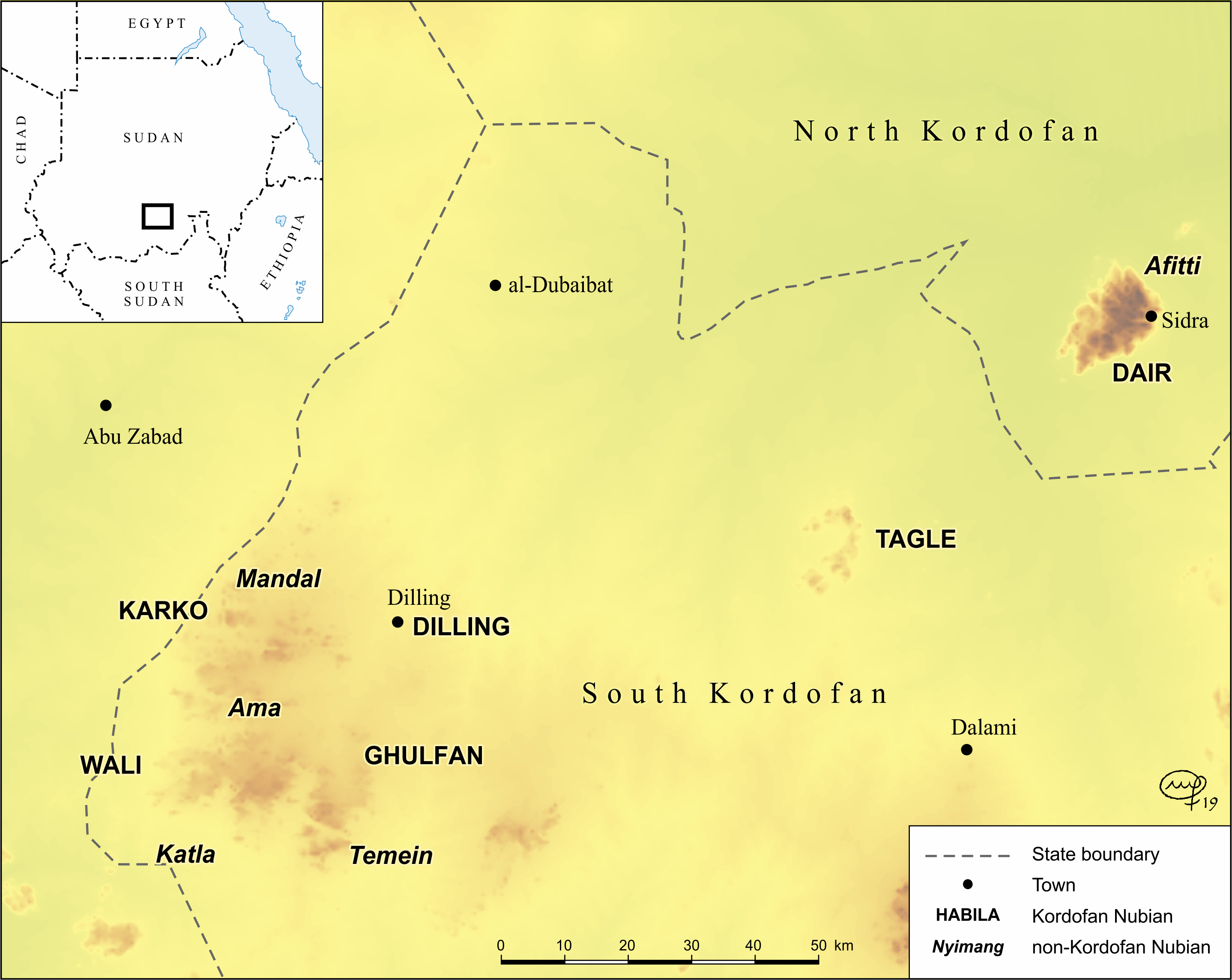 The northern Nuba Mountains