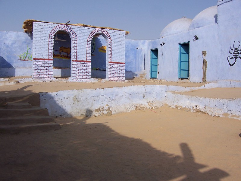 The wide courtyard of a traditional Nubian home, where celebrations and ceremonies are held. (Jennings, 2007).