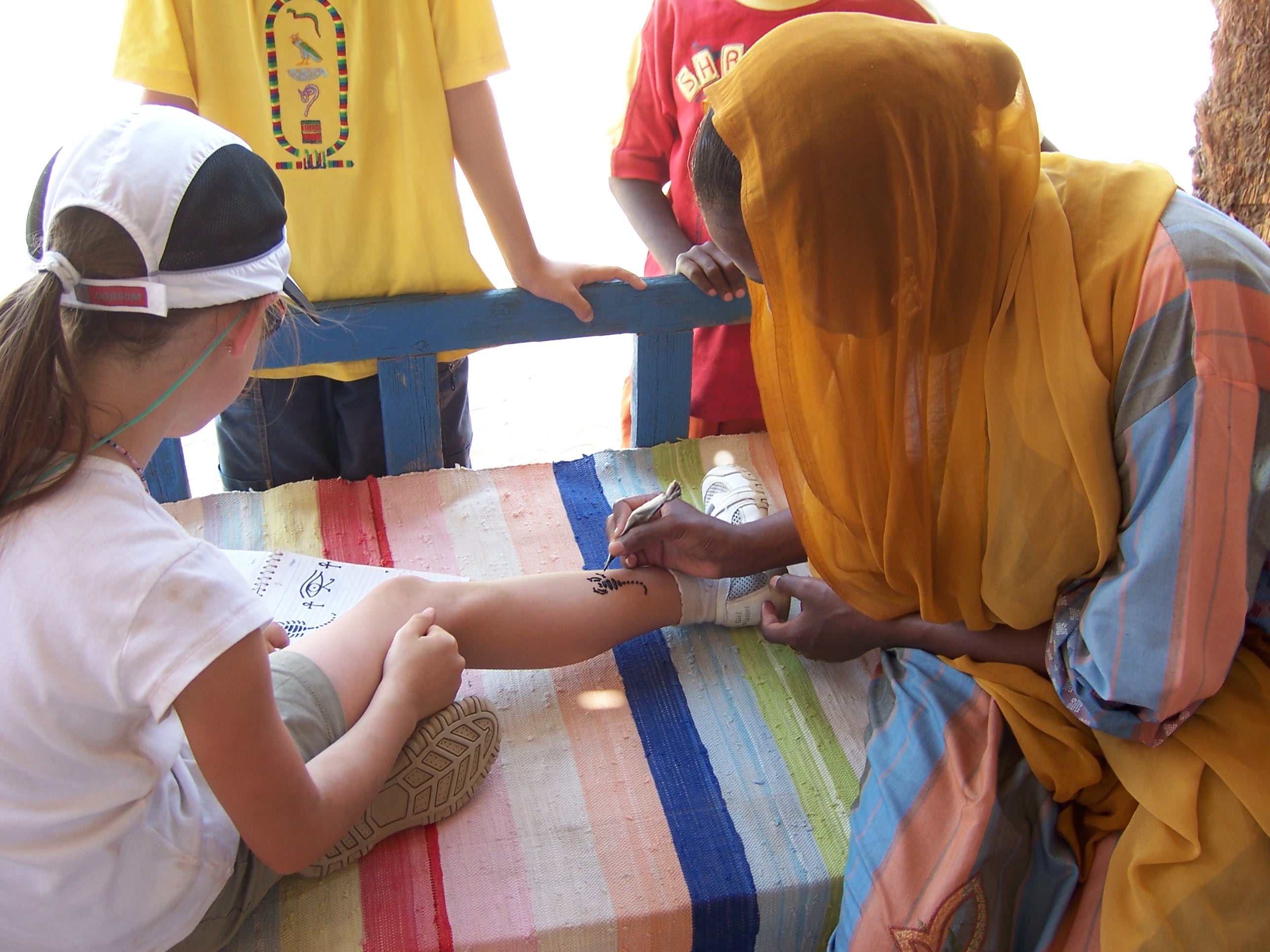 Women of the family may also contribute to the household income by drawing tattoos on tourists with henna. (Jennings, 2007).