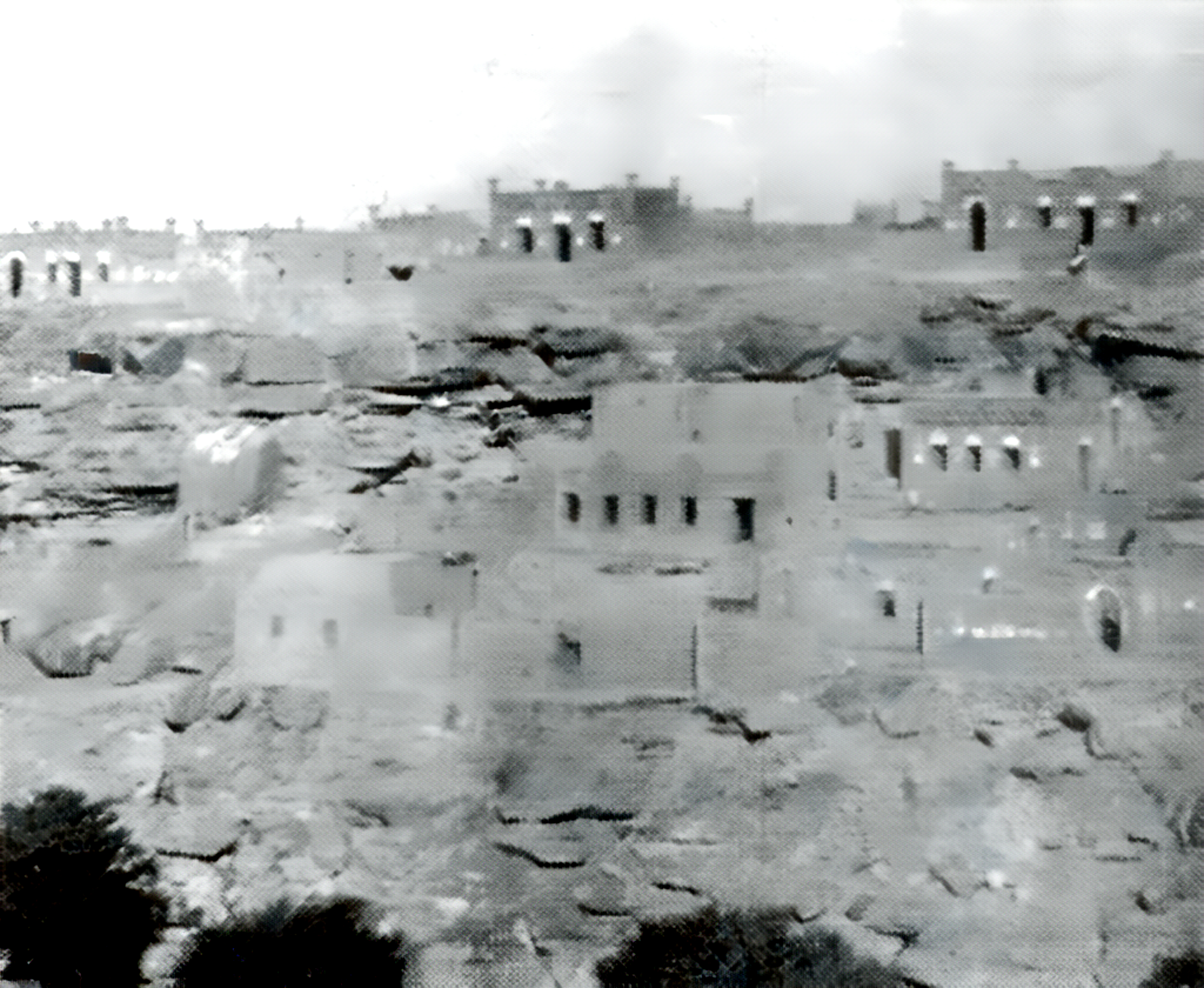 Houses in old Abu Hor overlooking the Nile. Photo from Hassan and Hassan (2000: p. 169/a).